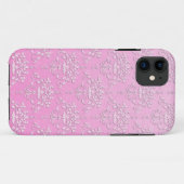 Étui pour iPhone 5 Fleur rose féminine Damassé (Dos (Horizontal))