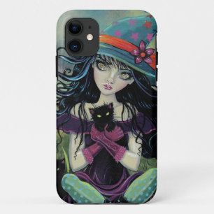 Étui pour iPhone 5 Kitten Witch Halloween Fantasy