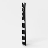 Étui pour iphone 5 Monogramme Impression Zèbre (Dos/Gauche)