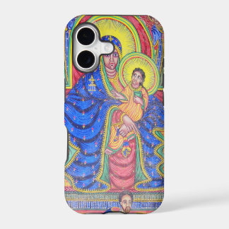 Étui pour iPhone 5 représentant la Madone et l'Enf