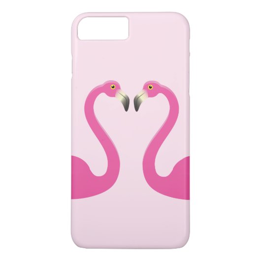 Étui pour iPhone 7 Plus Flamingos qui s'embrassent (Dos)