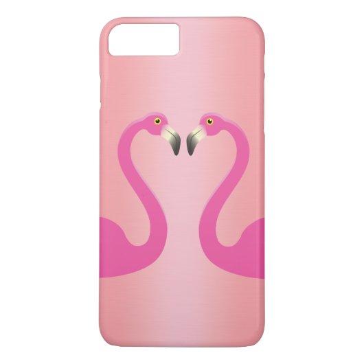 Étui pour iPhone 7 Plus Flamingos qui s'embrassent (Dos)