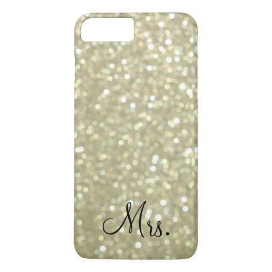 Étui pour iPhone 7 Plus Mrs. Glittery Gold (Dos)