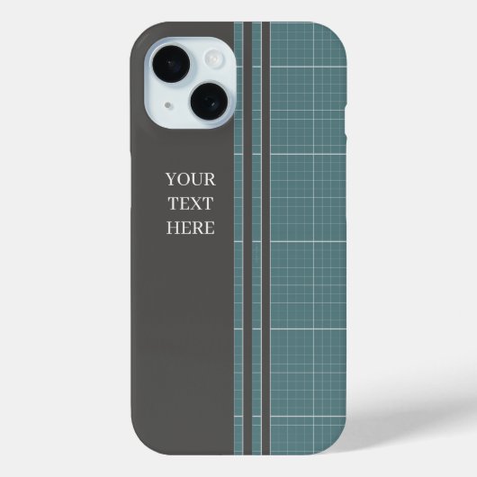 Étui pour iPhone à grille de plan moderne IPC01 (Verso)