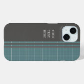 Étui pour iPhone à grille de plan moderne IPC01 (Verso (horizontal))