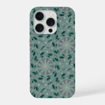 Étui pour iPhone à motif botanique hivernal
