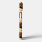 Étui pour iPhone à motif buffle et plume / boîtier (Verso / Droite)