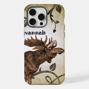 Étui pour iPhone à motif damassé vintage Moose Bur