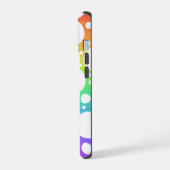 Étui pour iPhone à pois arc-en-ciel (Côté gauche)