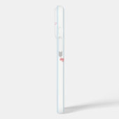 Étui pour iPhone à rayures et ruban doux (Verso / Gauche)