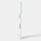 Étui pour iPhone à rayures et ruban doux (Verso / Droite)