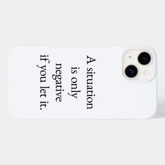 Étui pour iPhone A Situation (Verso (horizontal))
