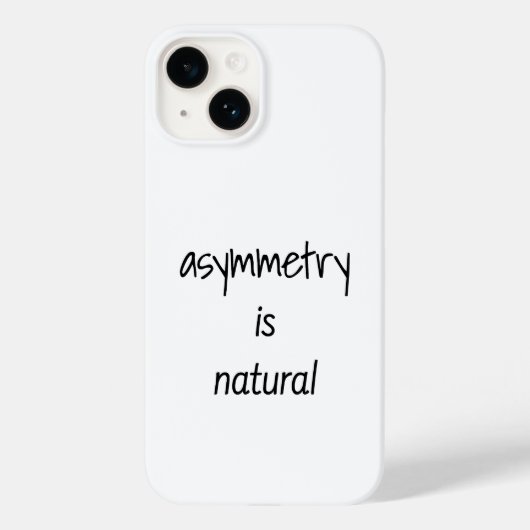 Étui pour iPhone Asymétrie Est Naturel (Verso)