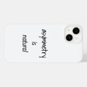 Étui pour iPhone Asymétrie Est Naturel (Verso (horizontal))