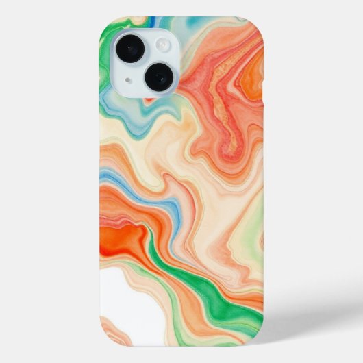 Étui pour iPhone avec art de ligne géométrique (Verso)