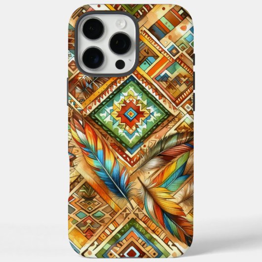 Étui pour iPhone avec impression amérindienne colo (Verso)