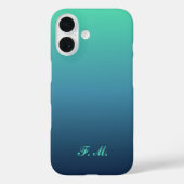 Étui pour iPhone avec initiales personnalisées dég (Verso)