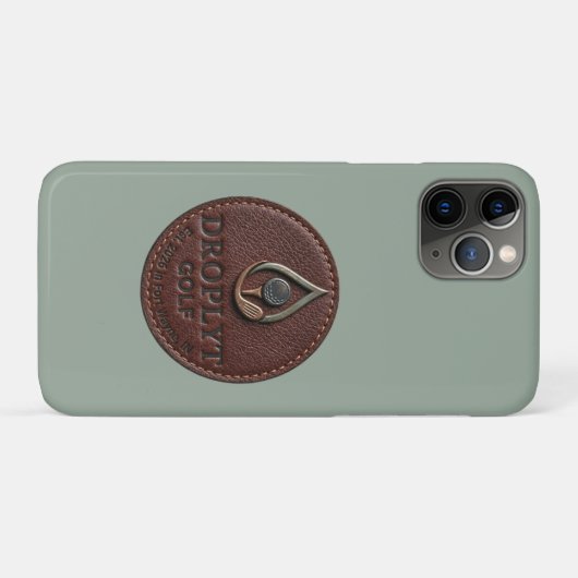 Étui pour iPhone avec logo Droplyt Golf Rustic (Dos (Horizontal))