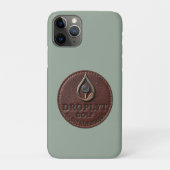 Étui pour iPhone avec logo Droplyt Golf Rustic (Dos)