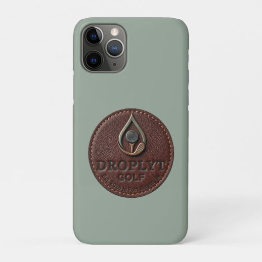 Étui pour iPhone avec logo Droplyt Golf Rustic (Dos)