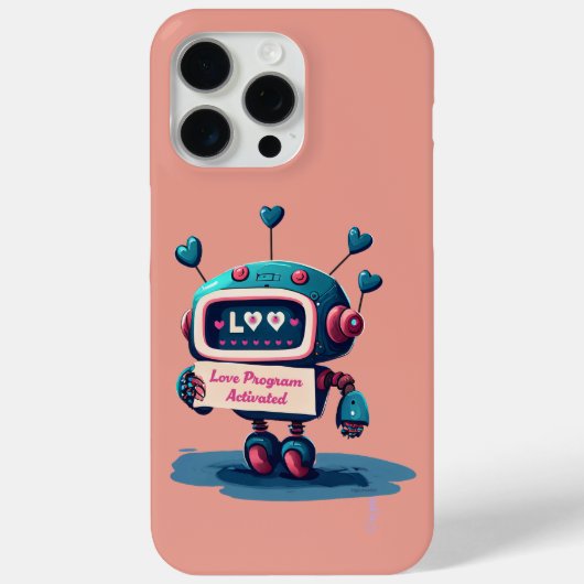 Étui pour iPhone avec message activé pour un robot (Verso)