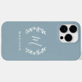 Étui pour iPhone avec monogramme en écriture Rusti (Verso (horizontal))