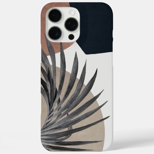Étui pour iPhone botanique abstrait moderne (Verso)