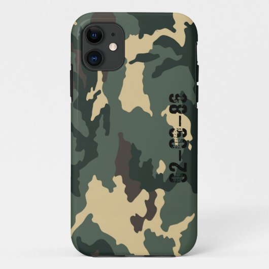 Étui pour iPhone Camouflage Muster (Dos)