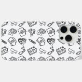 Étui pour iPhone Case-Mate avec motif d'icônes de  (Verso (horizontal))