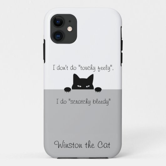 Étui pour iPhone Case-Mate Sneaky Cat Touchy Feely (Dos)