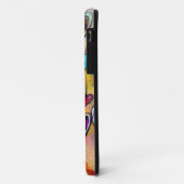 Étui pour iPhone - Cœurs multicolores (Dos/Gauche)