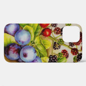 Étui pour iPhone d'art botanique de fin d'automne  (Verso (horizontal))