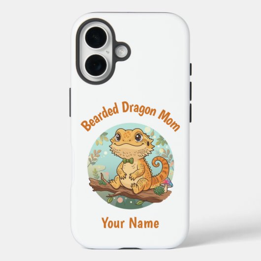 Étui pour iPhone de maman de dragon barbu personna (Verso)