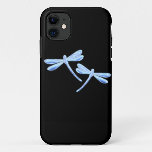 Étui pour iPhone Dragonfly - Lueur de Glace (Dos)
