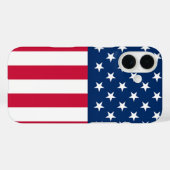 Étui pour iPhone Drapeau Américain Patriotique (Verso (horizontal))