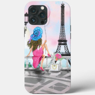 Étui pour iPhone Femme à Paris Tour Eiffel