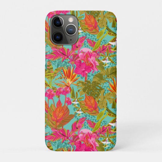 Étui pour iphone Fleurs Tropicales de Serre Tachet (Dos)