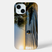 Étui pour iPhone Floride Palmier penché Coucher de (Verso)