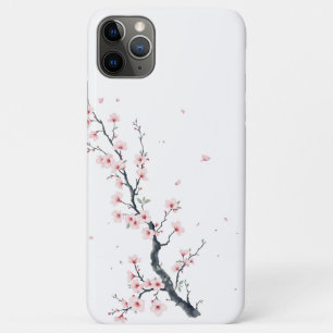 Étui pour iPhone / iPad à branche de fleurs de cer