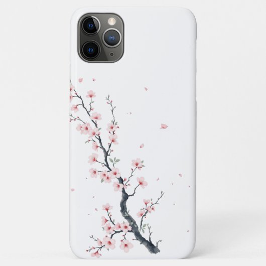 Étui pour iPhone / iPad à branche de fleurs de cer (Dos)