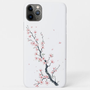 Étui pour iPhone / iPad à branche de fleurs de cer
