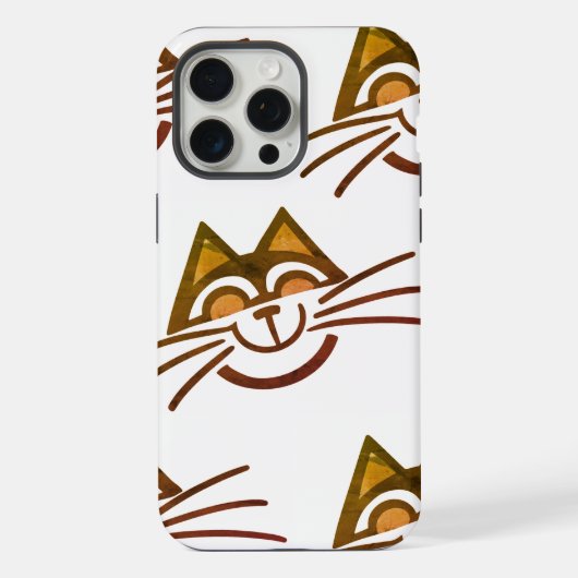 Étui pour iPhone / iPad à design de chat minimal (Verso)