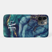 Étui pour iPhone / iPad à encre alcoolique abstrai (Dos (Horizontal))