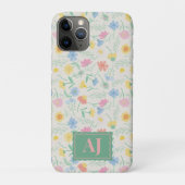 Étui pour iPhone / iPad à fleurs sauvages avec ini (Dos)