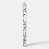Étui pour iPhone / iPad à l'esthétique Flora Bleue (Verso / Gauche)