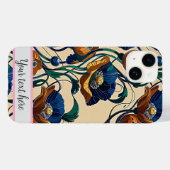 Étui pour iPhone / iPad à motif de fleur de pavot (Verso (horizontal))