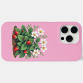 Étui pour iPhone/iPad à motif de fraisier moderne (Verso (horizontal))