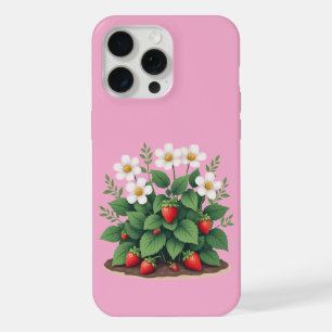 Étui pour iPhone/iPad à motif de fraisier moderne