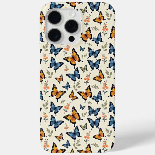 Étui pour iPhone/iPad à motif de papillon à queue (Verso)