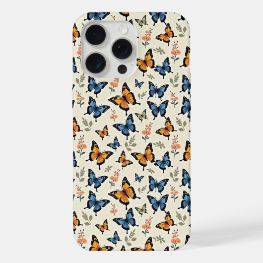 Étui pour iPhone/iPad à motif de papillon à queue (Verso)